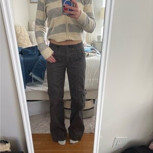 Brandy Melville Grey Cargo Pants